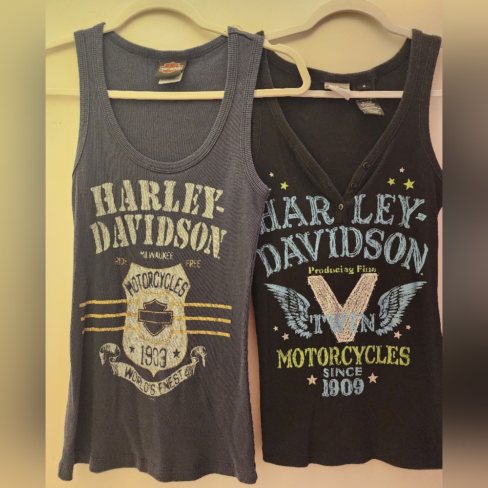 2 Harley-Davidson Tank Tops